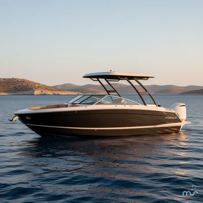 Slide: The Image of Cobalt R6 Outboard Coastal Edition Bowrider 2026 - 2