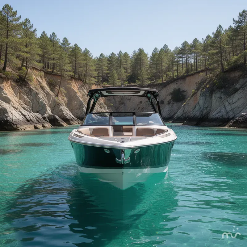 Slide: The Image of Cobalt R31 Outboard Coastal Edition Bowrider 2026 - 1