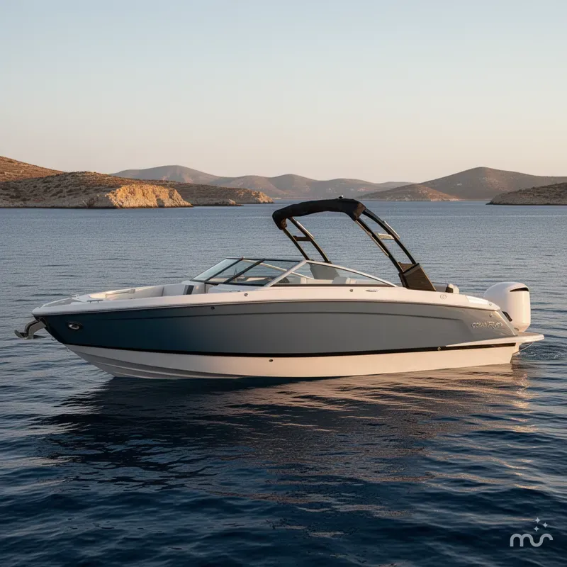 Slide: The Image of Cobalt R6 Outboard Coastal Edition Bowrider 2026 - 2
