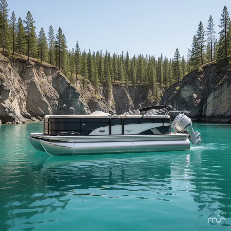 The Image of Crest Classic Platinum SLRC 240 24 Ft. Pontoon Boat 2024 - 0