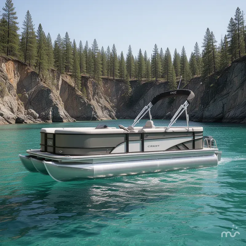 The Image of Crest Classic L 220 22 Ft. Pontoon Boat 2025 - 0