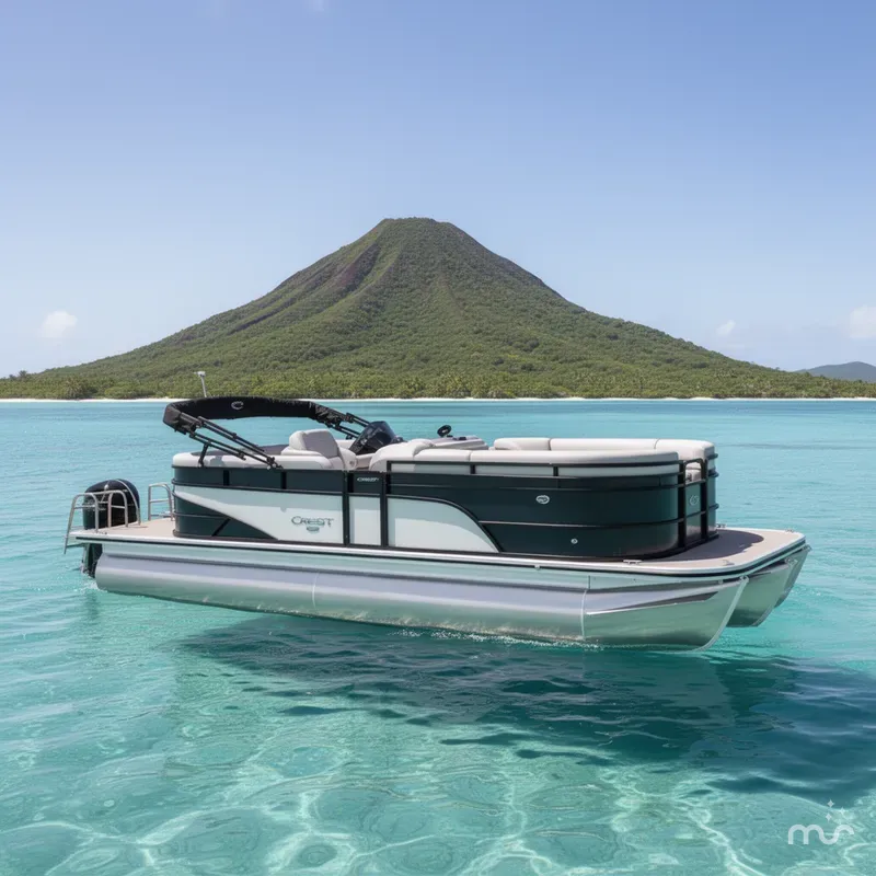The Image of Crest Classic L 220 SLC 22 Ft. Pontoon Boat 2025 - 0