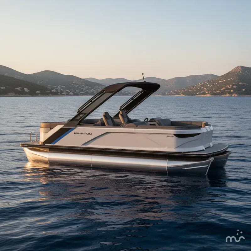 The Image of Manitou Explore 22 Max Navigator Pontoon Boat 2025 - 0