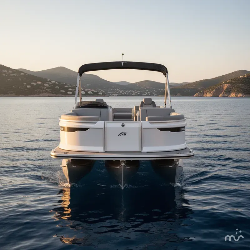 Slide: The Image of Manitou Explore 22 Max Navigator Pontoon Boat 2025 - 1
