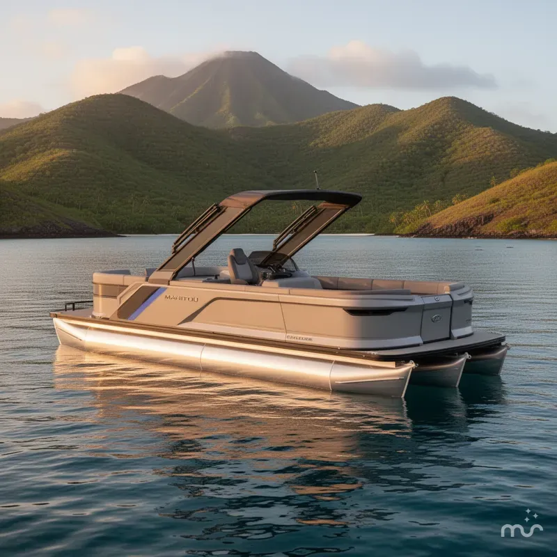 The Image of Manitou Explore 22 Max Bench Pontoon Boat 2025 - 0