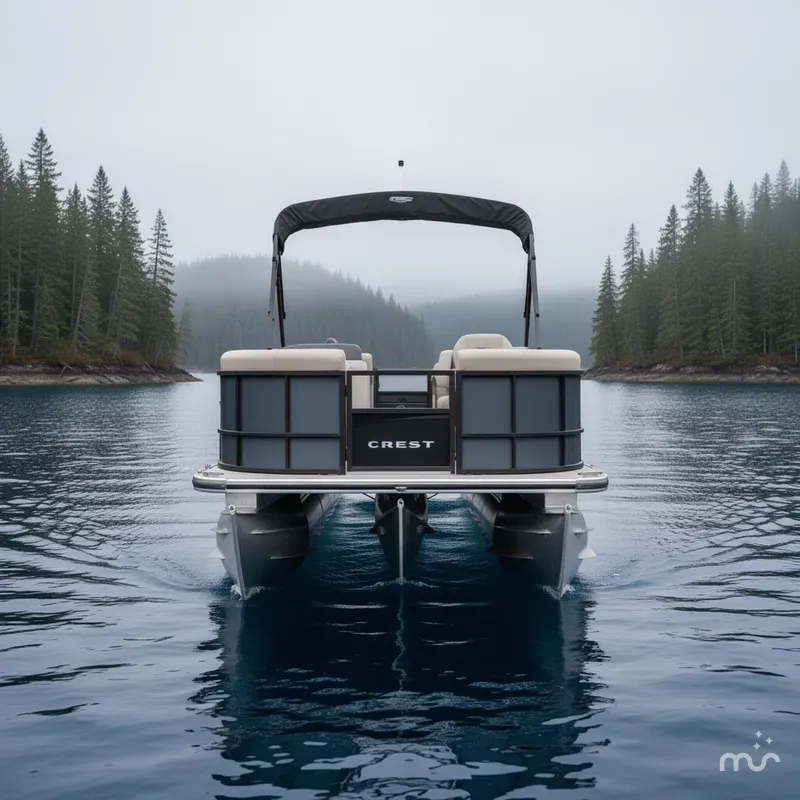 Slide: The Image of Crest Conquest 230 Fish Pontoon 2026 - 1