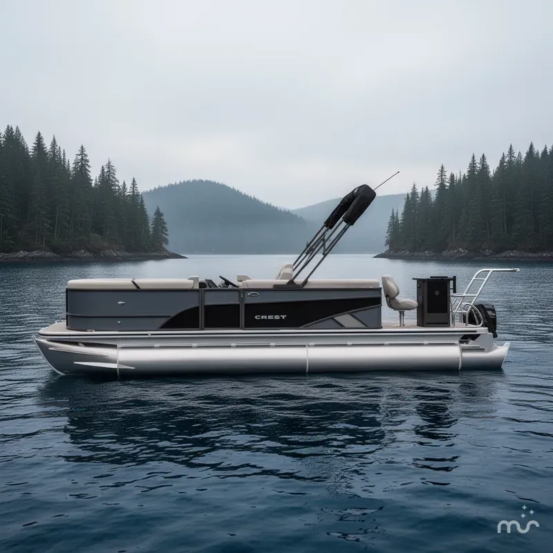 Slide: The Image of Crest Conquest 230 Fish Pontoon 2026 - 2