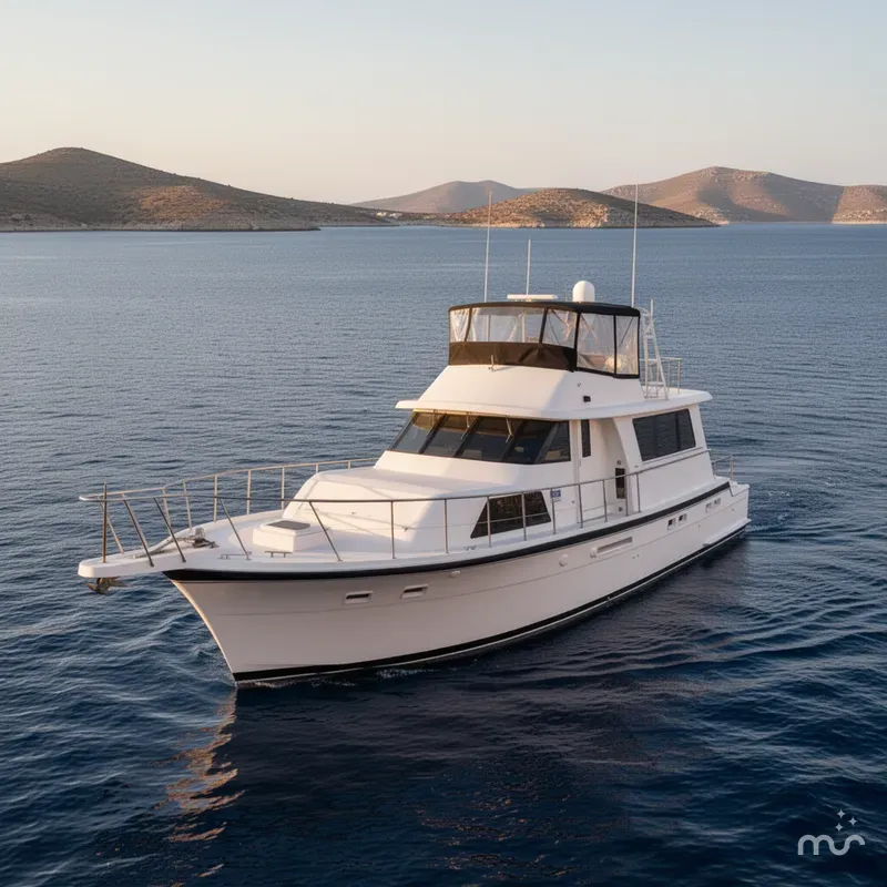 Slide: The Image of Hatteras 58 Cockpit Motor Yacht 1979 - 2