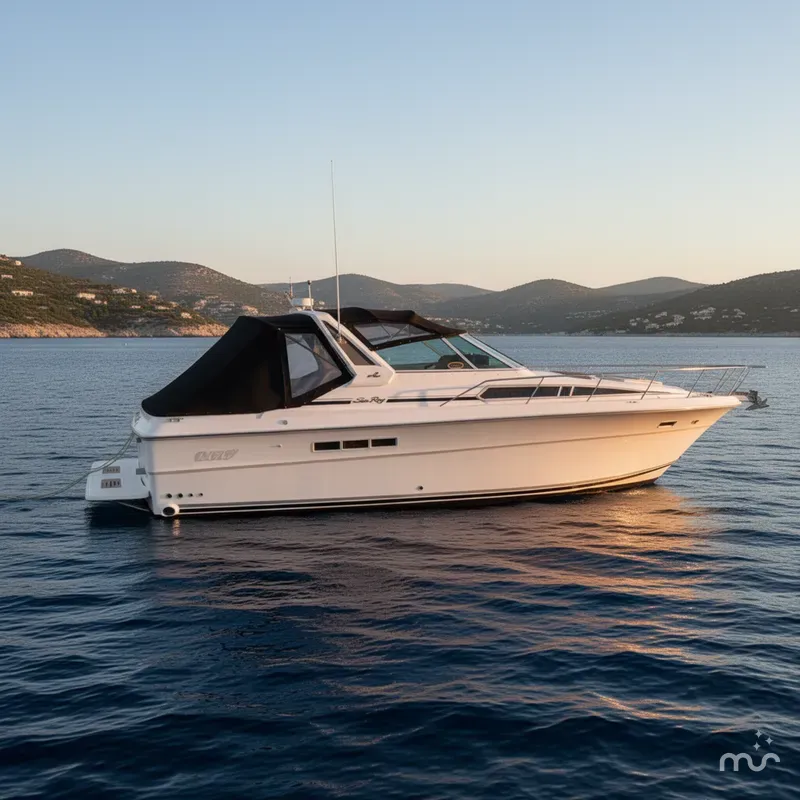 Slide: The Image of Sea Ray 390 Express Cruiser 1988 - 2