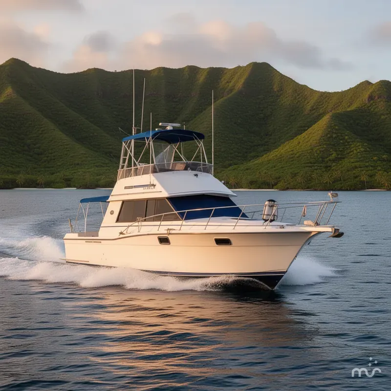 Slide: The Image of Carver Yachts 320 Voyager 1989 - 2