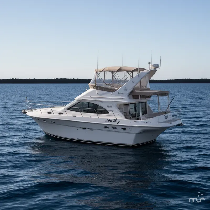 Slide: The Image of Sea Ray 380 Aft Cabin 1999 - 0