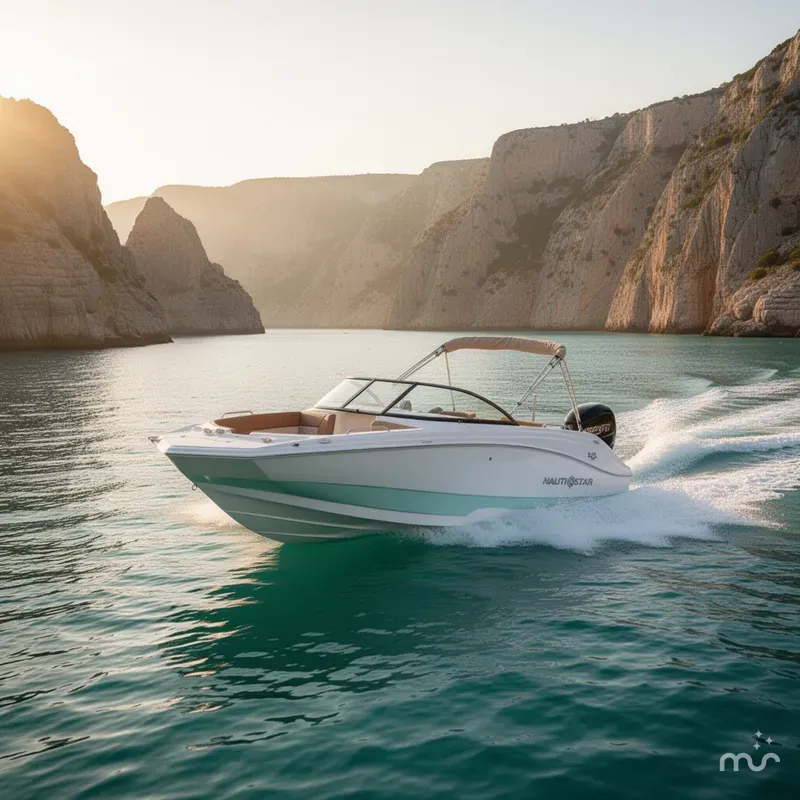 Slide: The Image of NauticStar 223DC Deck 2026 - 2
