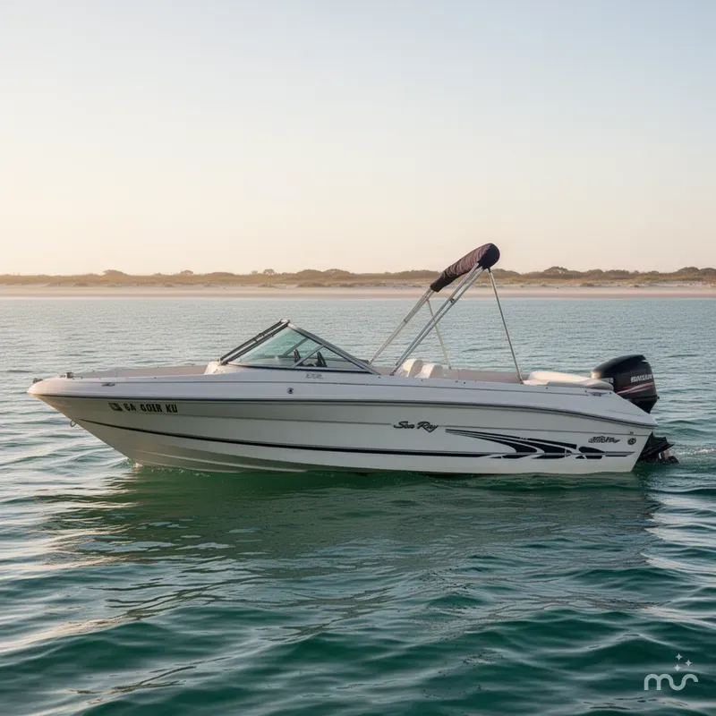 Slide: The Image of Sea Ray 175BR w/MerCruiser & Trailer Included 1997 - 2