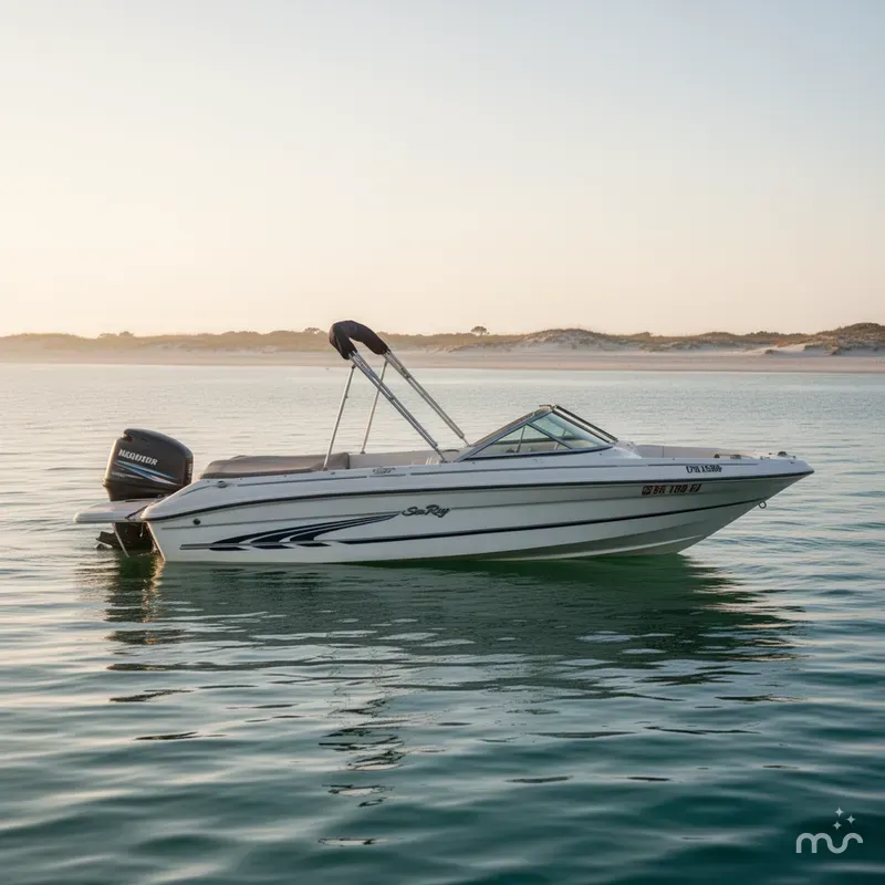 Slide: The Image of Sea Ray 175BR w/MerCruiser & Trailer Included 1997 - 4