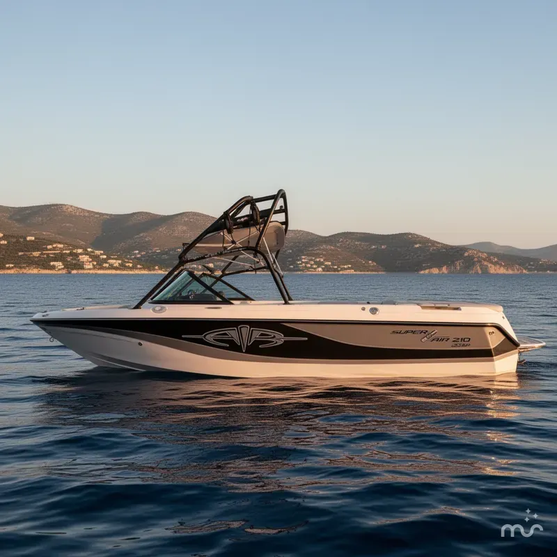 Slide: The Image of Nautique Super Air 210 W/Excalibur PCM 330HP Engine And Boa 2003 - 2