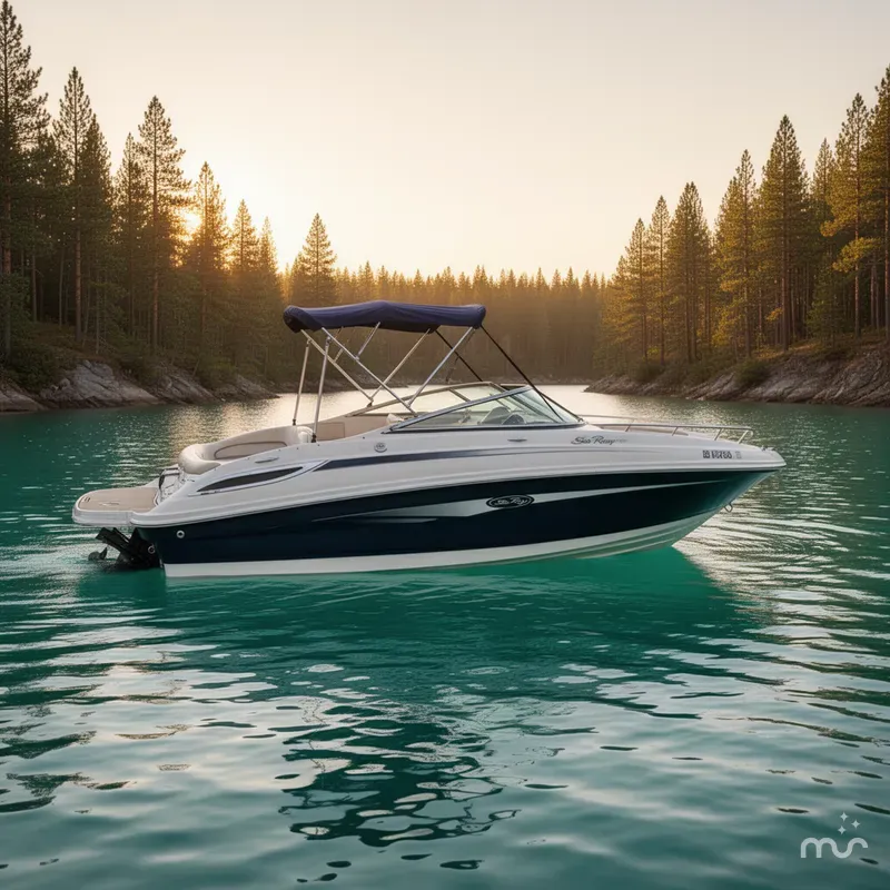 The Image of Sea Ray 220 Sundeck W/Mercruiser 260HP Engine And Trailer 2010 - 0
