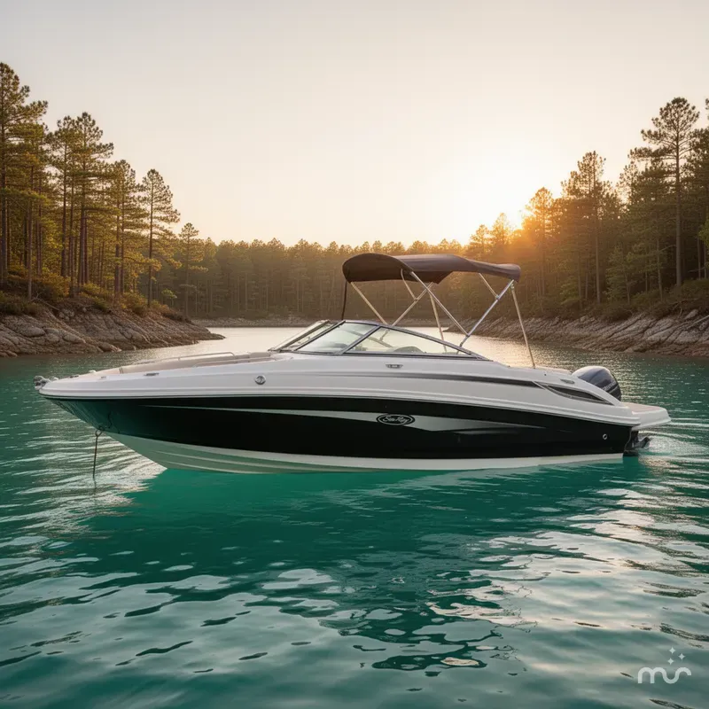 Slide: The Image of Sea Ray 220 Sundeck W/Mercruiser 260HP Engine And Trailer 2010 - 2