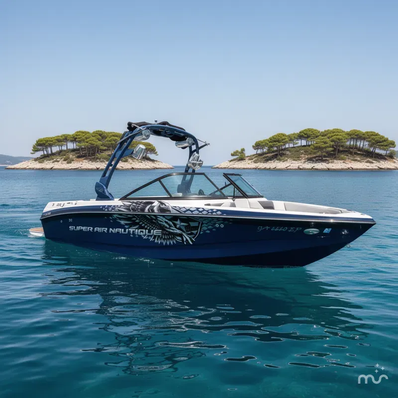 Slide: The Image of Nautique 210 Super Air W/PCM EX343 -343HP Engine And Traile 2012 - 2