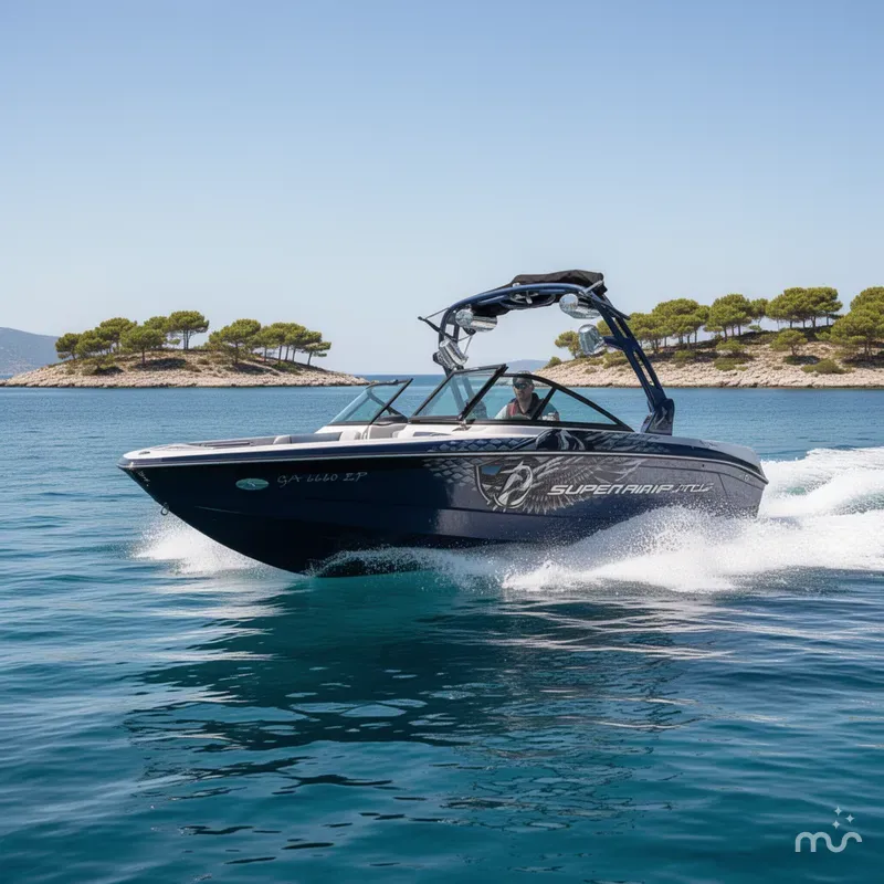 Slide: The Image of Nautique 210 Super Air W/PCM EX343 -343HP Engine And Traile 2012 - 4