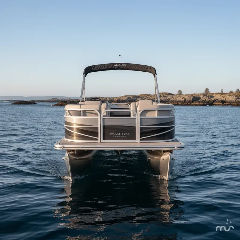 Slide: The Image of Avalon Venture Versatile Rear Bench - 21 FT w/ 60HP Mercury! 2026 - 1