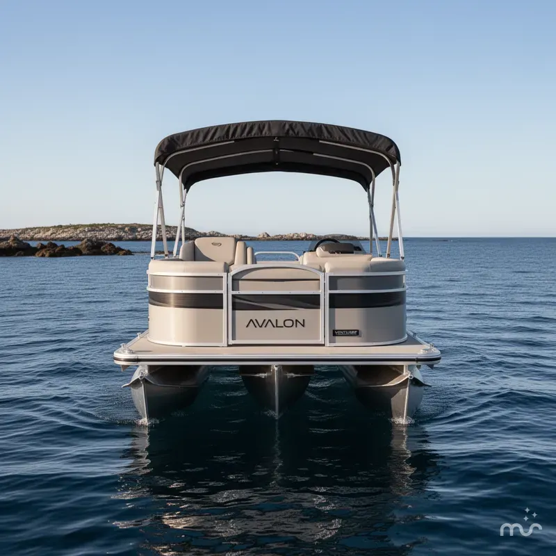 Slide: The Image of Avalon Venture Versatile Rear Bench - 21 FT w/ 60HP Mercury! 2026 - 3