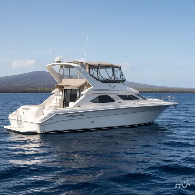 Slide: The Image of Sea Ray 440 Express Bridge 1996 - 2