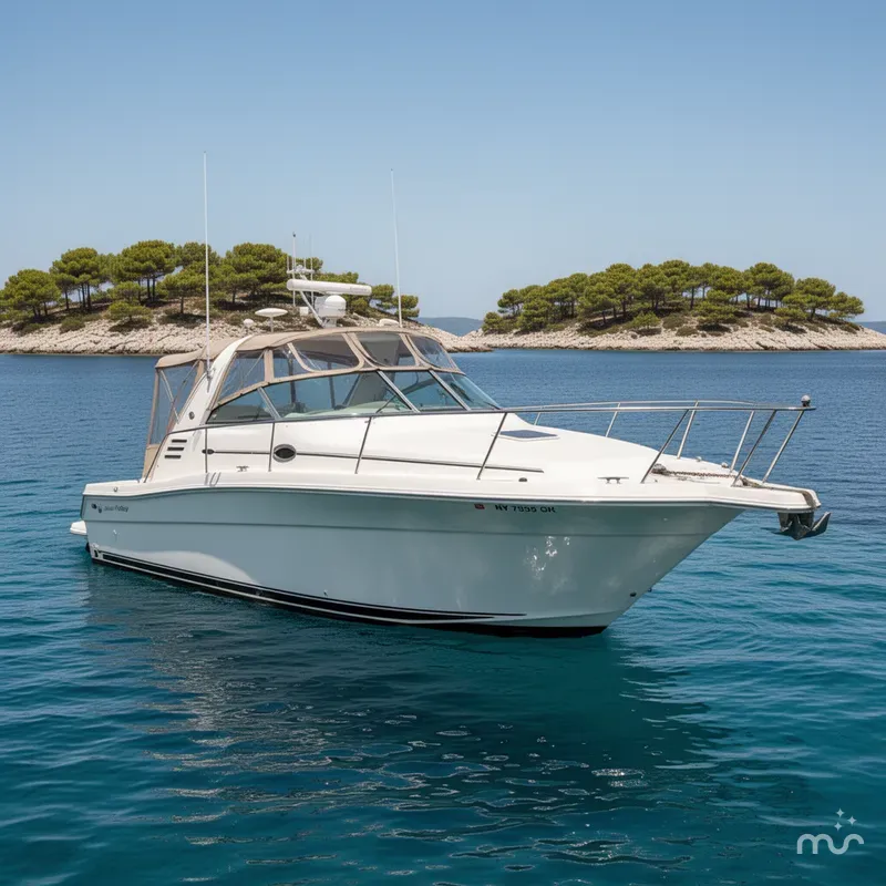 Slide: The Image of Sea Ray 340 Amberjack 2002 - 2