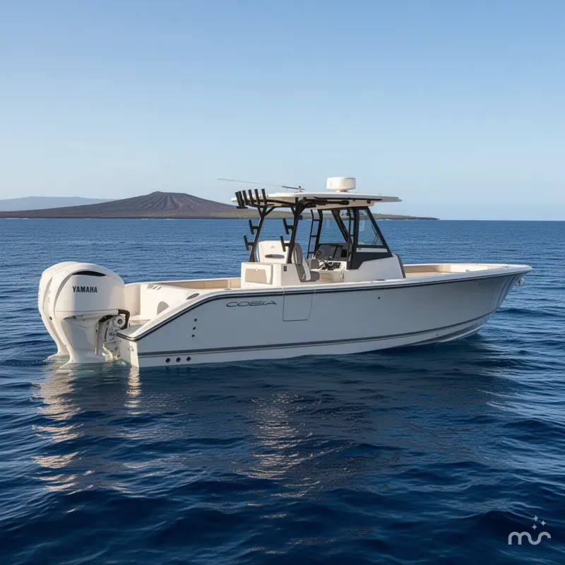 Slide: The Image of Cobia 305 Center Console 2026 - 2