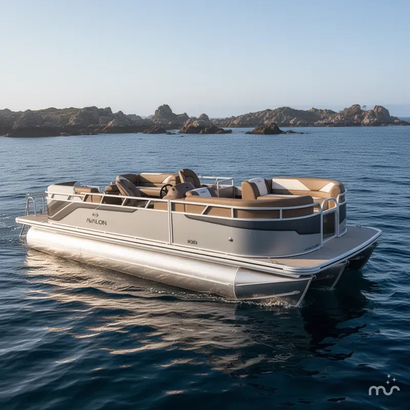 Slide: The Image of Avalon Venture 85 Quad Lounger 23 FT 2026 - 2