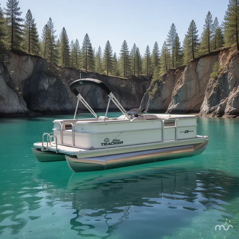 Slide: The Image of Sun Tracker Party Barge 16 DLX 2026 - 4