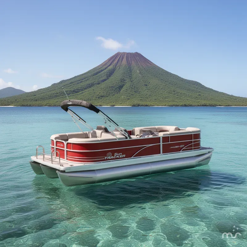 Slide: The Image of Sun Tracker Party Barge 22 DLX 2026 - 2