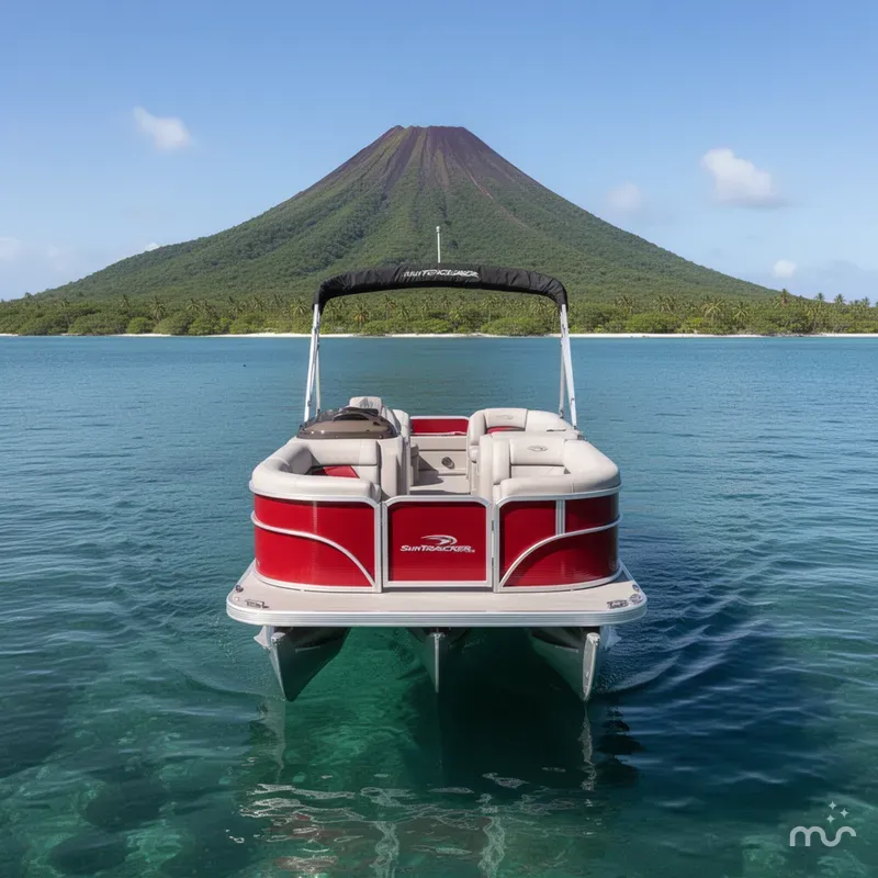 Slide: The Image of Sun Tracker Party Barge 22 DLX 2026 - 3