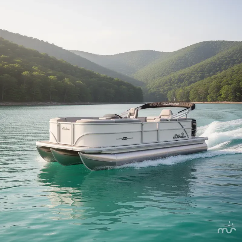 Slide: The Image of Sun Tracker Party Barge 20 DLX 2026 - 4