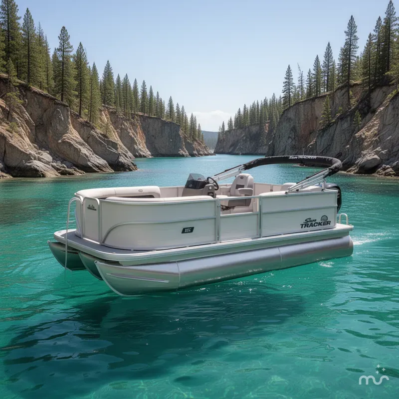 The Image of Sun Tracker Party Barge 16 DLX 2026 - 0