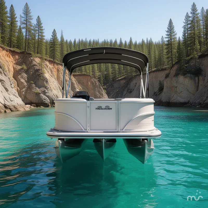 Slide: The Image of Sun Tracker Party Barge 16 DLX 2026 - 1
