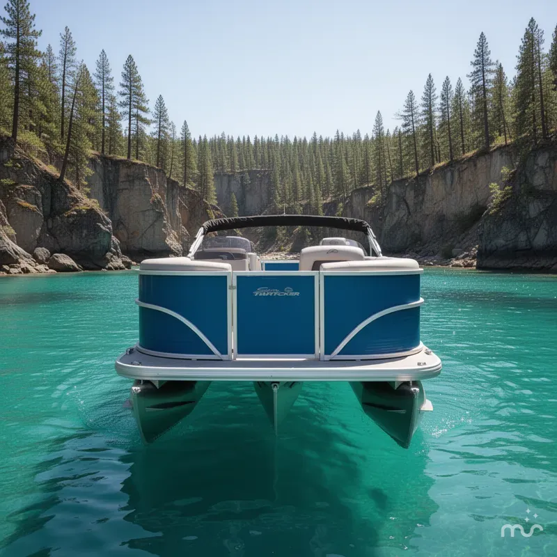 Slide: The Image of Sun Tracker Party Barge 16 DLX 2026 - 3