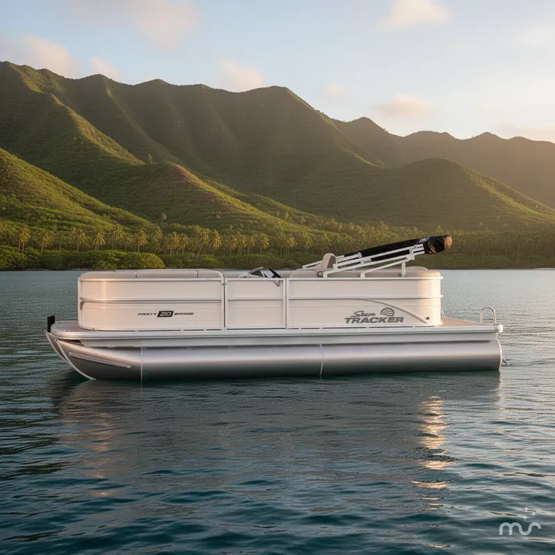 Slide: The Image of Sun Tracker Party Barge 20 DLX 2026 - 2