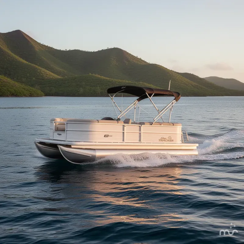Slide: The Image of Sun Tracker Party Barge 20 DLX 2026 - 4