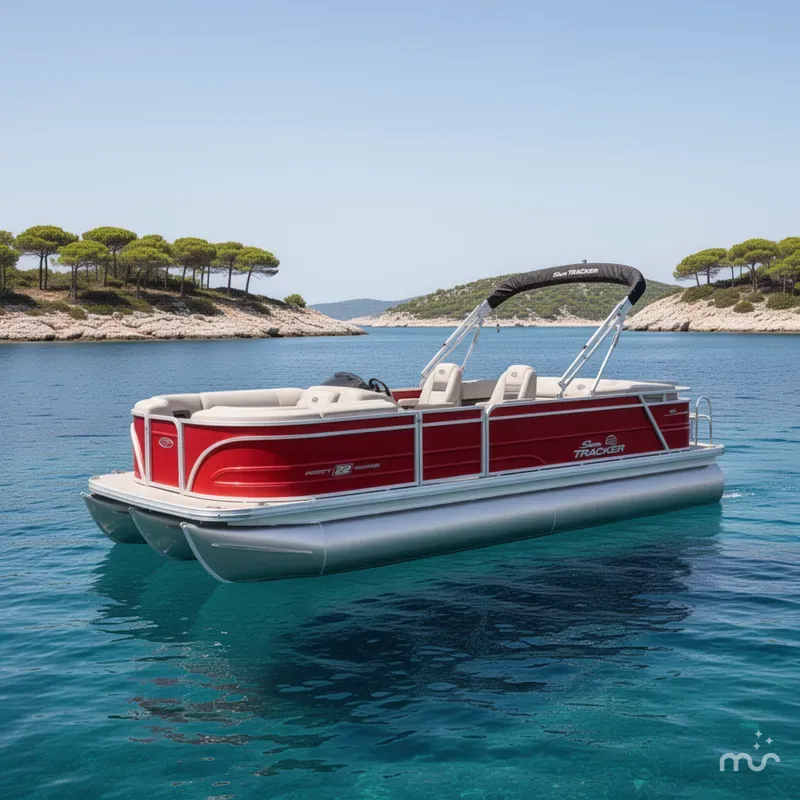 The Image of Sun Tracker Party Barge 22 RF DLX 2026 - 0