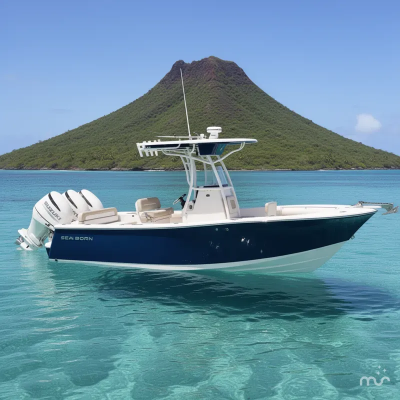 Slide: The Image of Sea Born LX24 Center Console 2020 - 2
