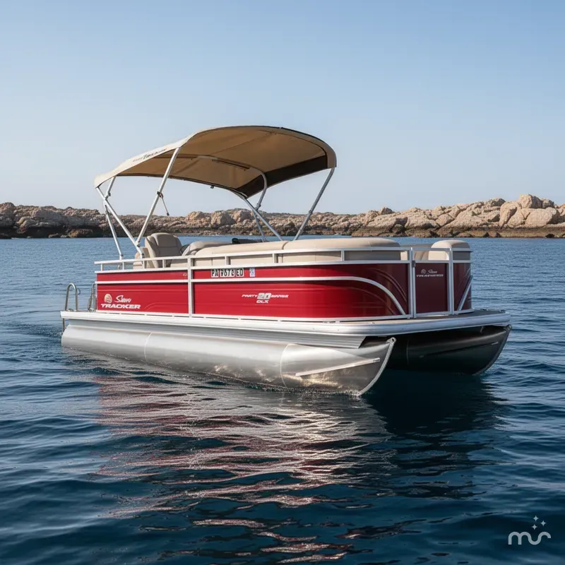 Slide: The Image of Tracker Party Barge 20 DLX 2024 - 2