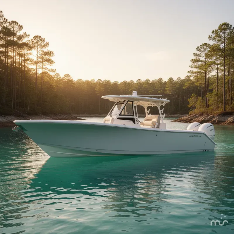 Slide: The Image of Cobia 305 Center Console 2026 - 2