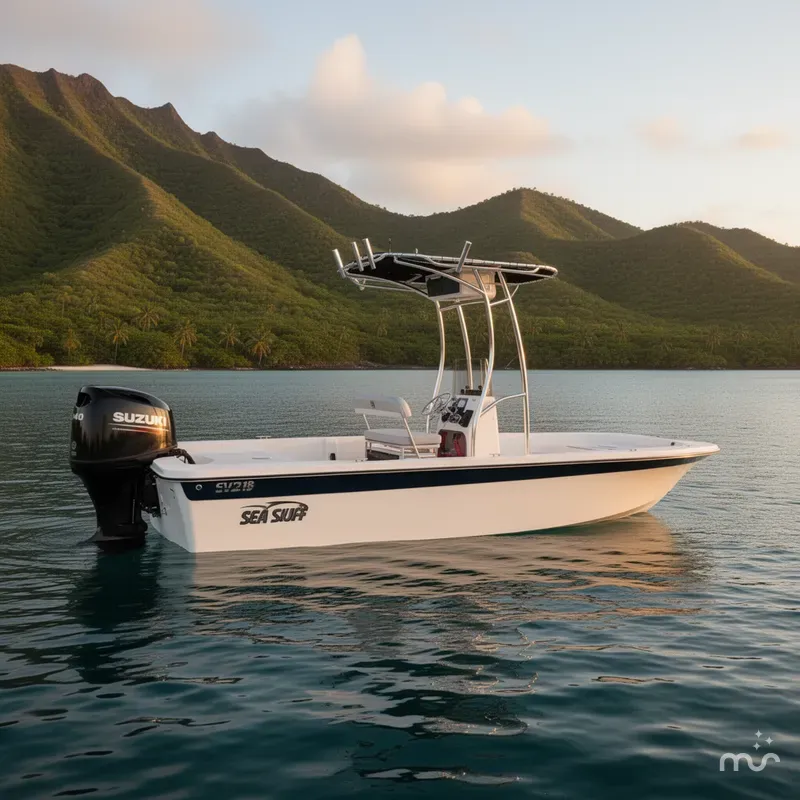 Slide: The Image of Carolina EV218 Sea Skiff W/ 140 HP Suzuki Outboard 2025 - 2