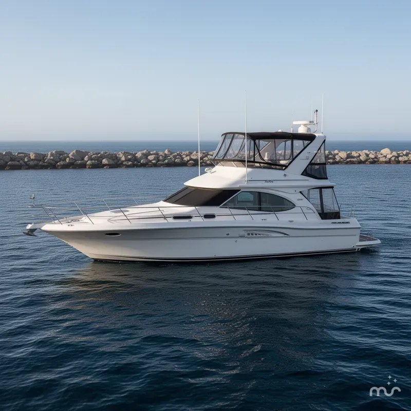 Slide: The Image of Sea Ray 400 Sedan Bridge 2000 - 2