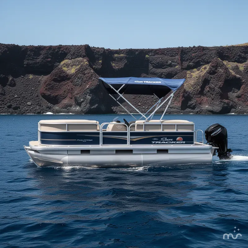 The Image of Sun Tracker Party Barge 18 DLX 2021 - 0