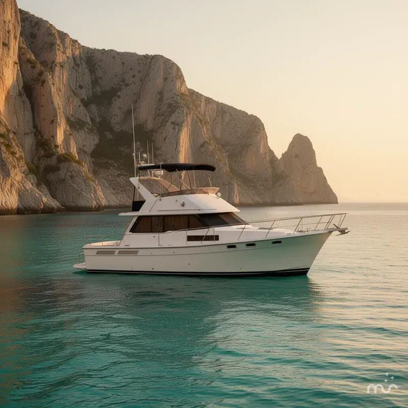 Slide: The Image of Bayliner 3888 MY Sedan 1986 - 2