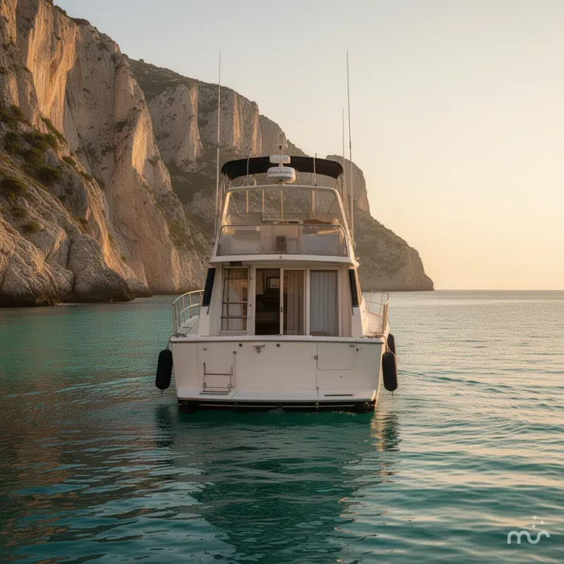 Slide: The Image of Bayliner 3888 MY Sedan 1986 - 3