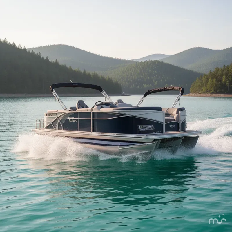 Slide: The Image of Tahoe Cascade Quad Lounge Shift Windshield 23 FT 2023 - 2