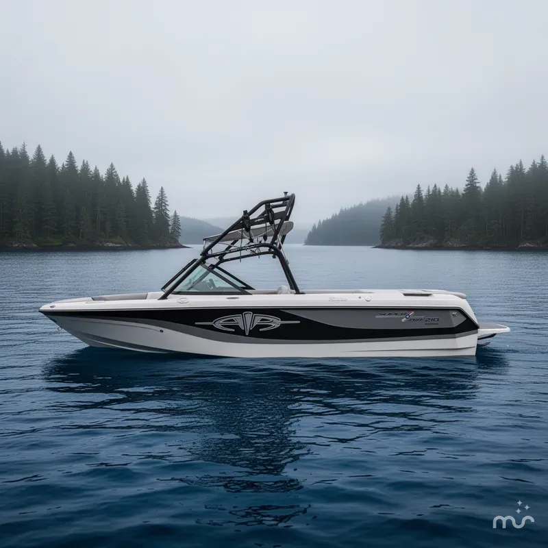 Slide: The Image of Nautique Super Air 210 W/PCM Excalibur 330HP Engine And Boa 2003 - 2
