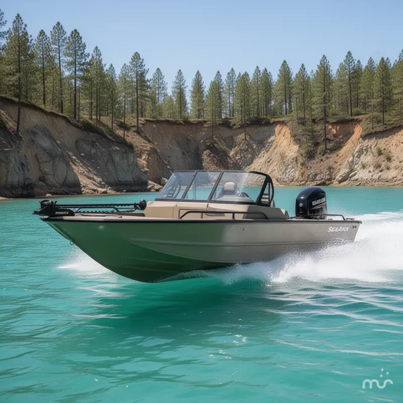Slide: The Image of SeaArk Seaark Protege W/Suzuki DF200ATX 200HP- 4Stroke En 2025 - 4